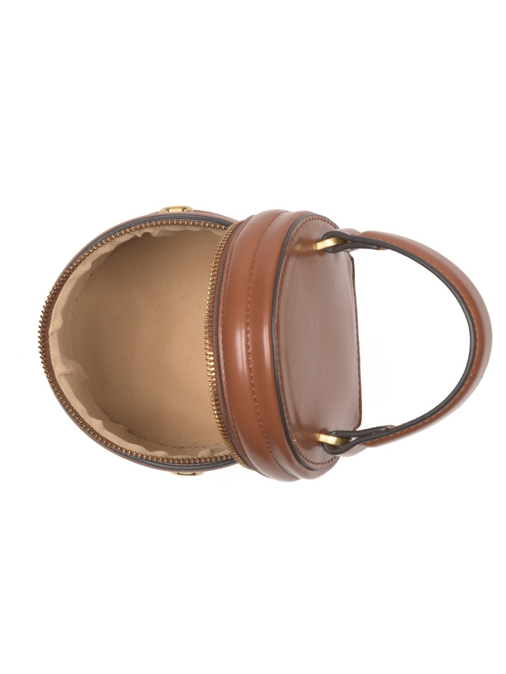 NWT House of Harlow 1960 | Brown Faux Leather Woven Bucket Bag Crossbody Strap - Picture 3 of 4